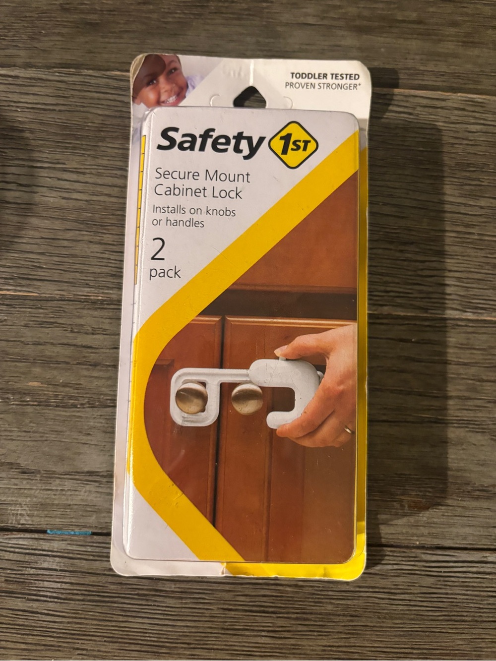 White Secure Mount Cabinet Lock - 2 Pack